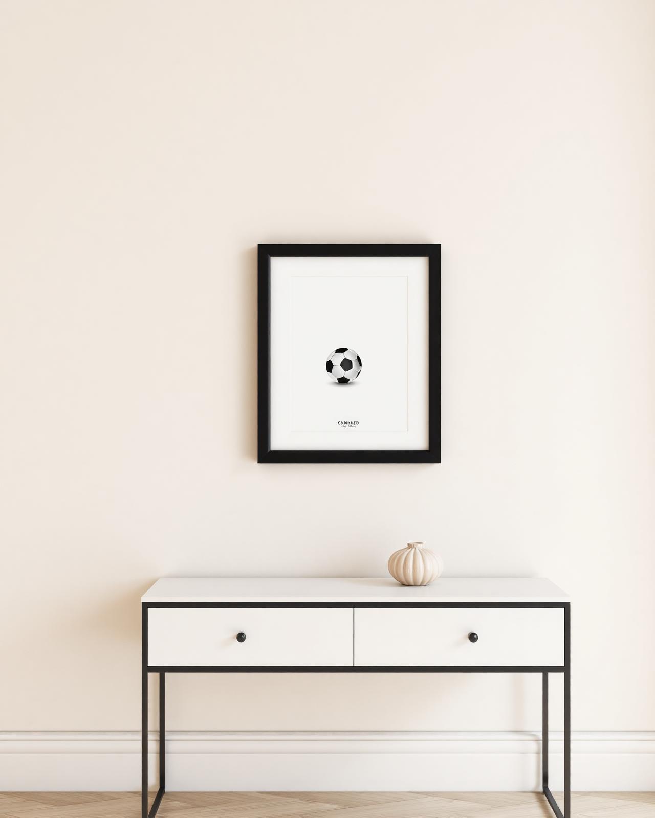 Framed sports artwork