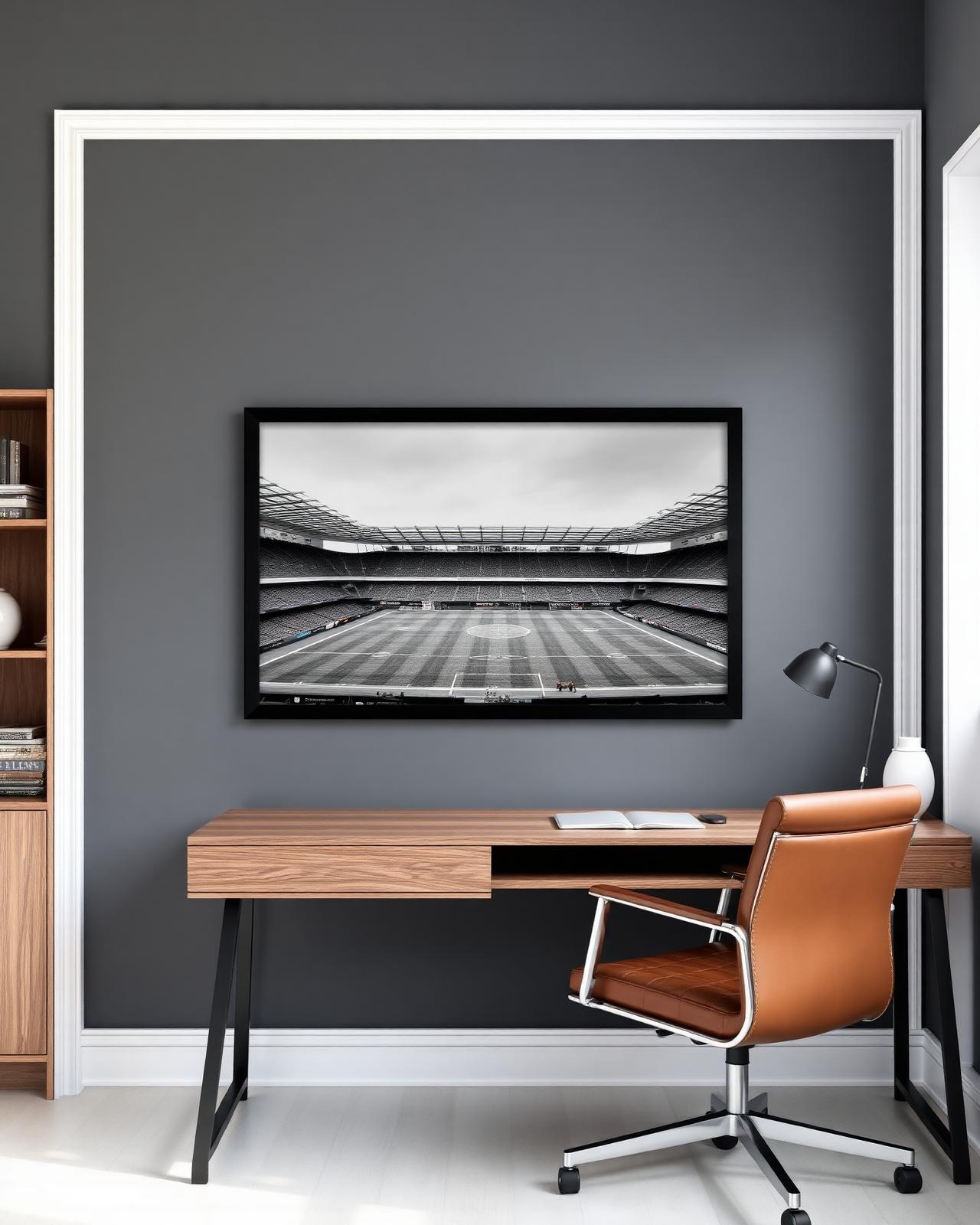 Framed sports artwork